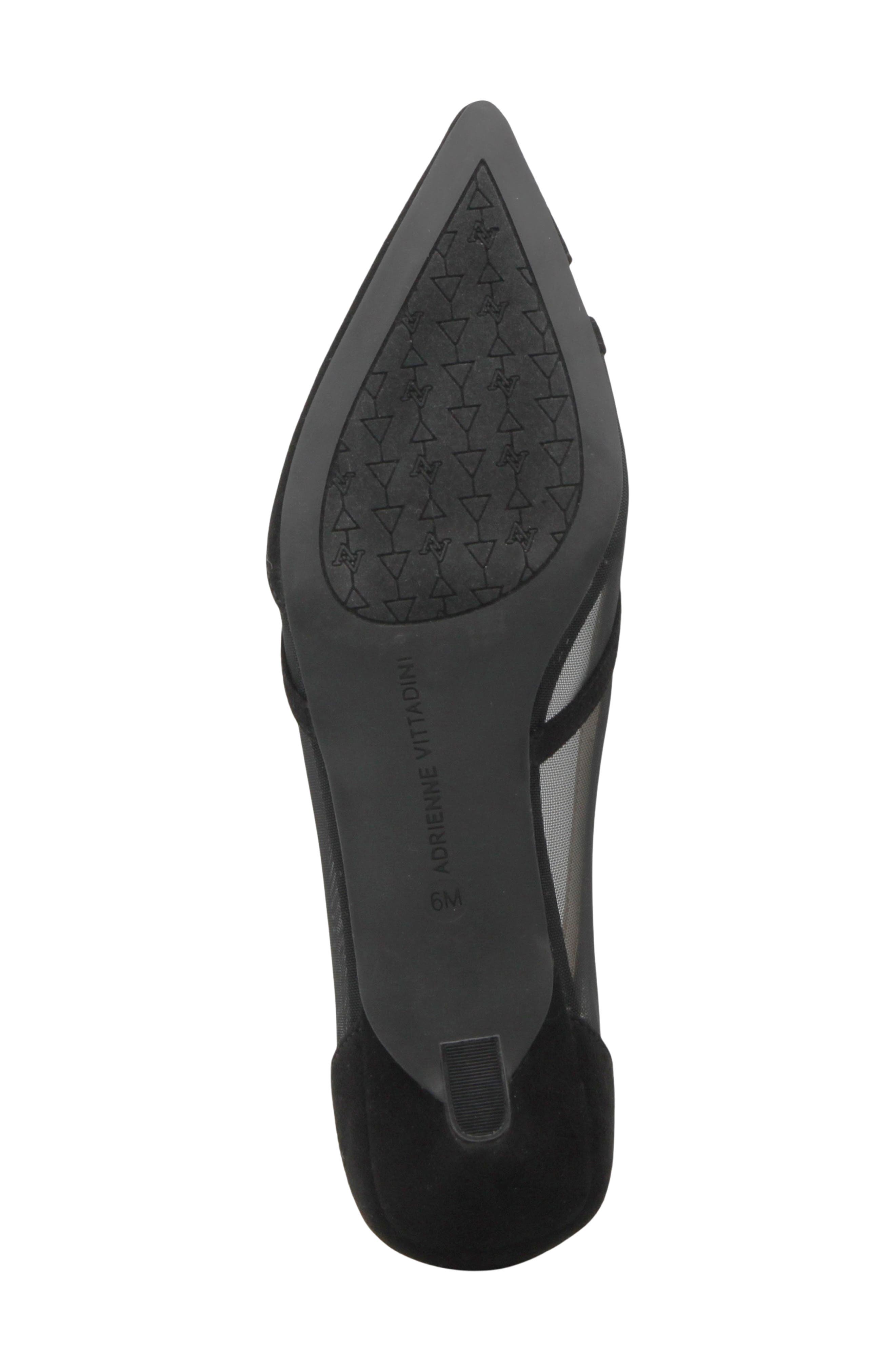 Adrienne Vittadini Slew Pump, Alternate, color, Black Mesh