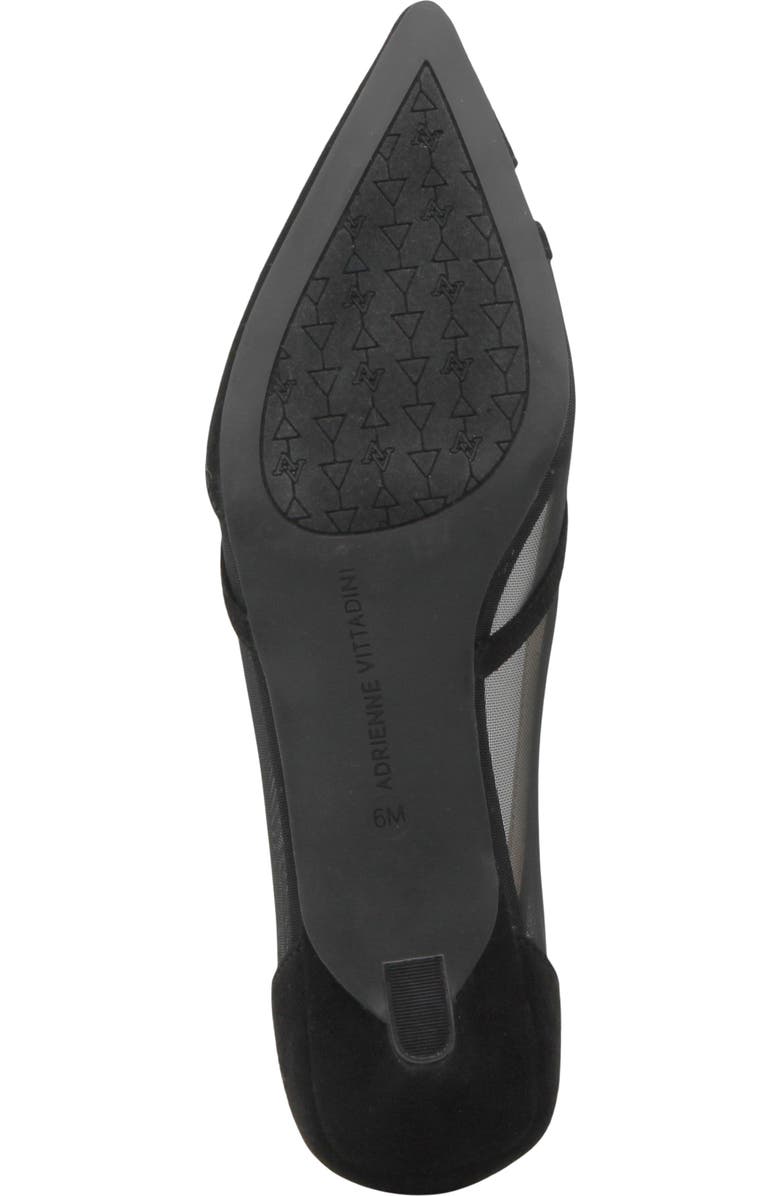 Adrienne Vittadini Slew Pump, Alternate, color, Black Mesh