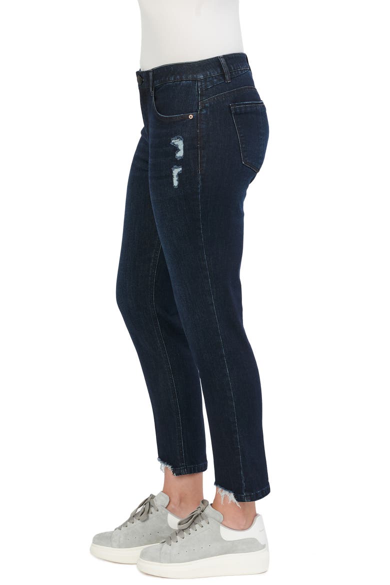 CoolMax® Step Hem Slim Straight Leg Jeans (Nordstrom Exclusive), Alternate, color, DINV-DARK INDIGO VINTAGE