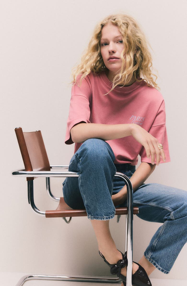 NEXT Paris Ballet Graphic T-Shirt, Alternate, color, Pink