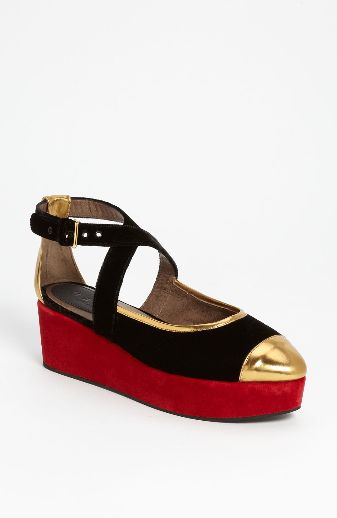 Marni 'Criss Cross' Platform Pump, Main, color, 
