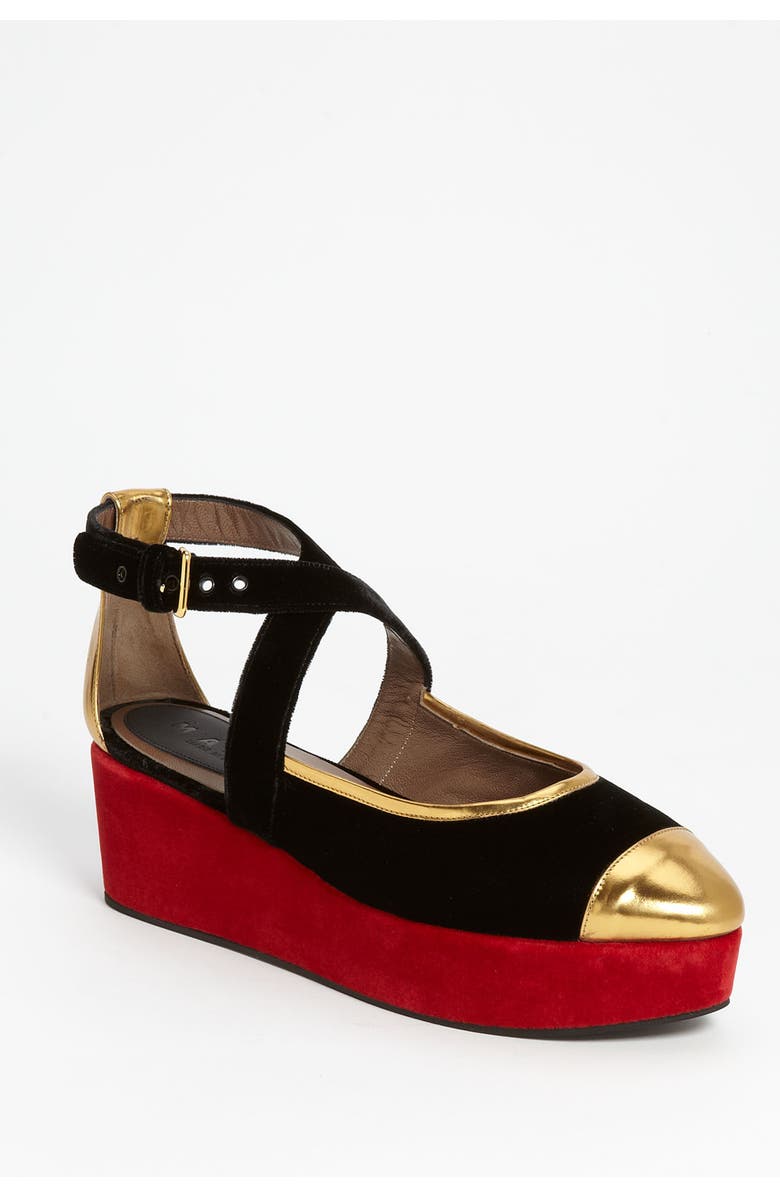 Marni 'Criss Cross' Platform Pump, Main, color,