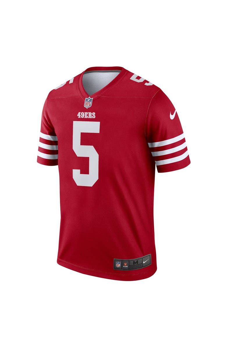 Nike Men's Nike Trey Lance Scarlet San Francisco 49ers Legend Jersey, Alternate, color, 