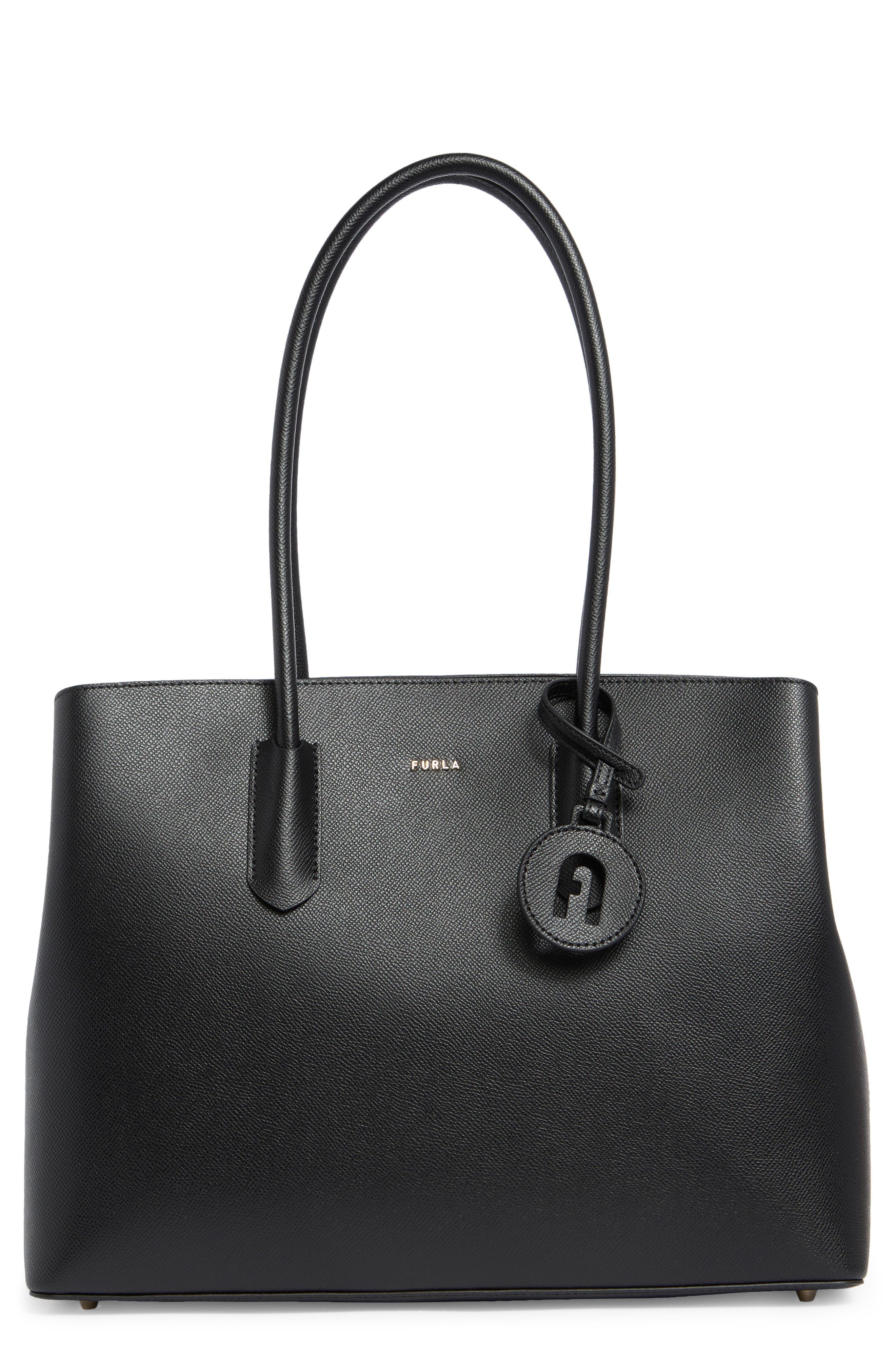 Furla Tessa Tote Bag, Main, color, Nero