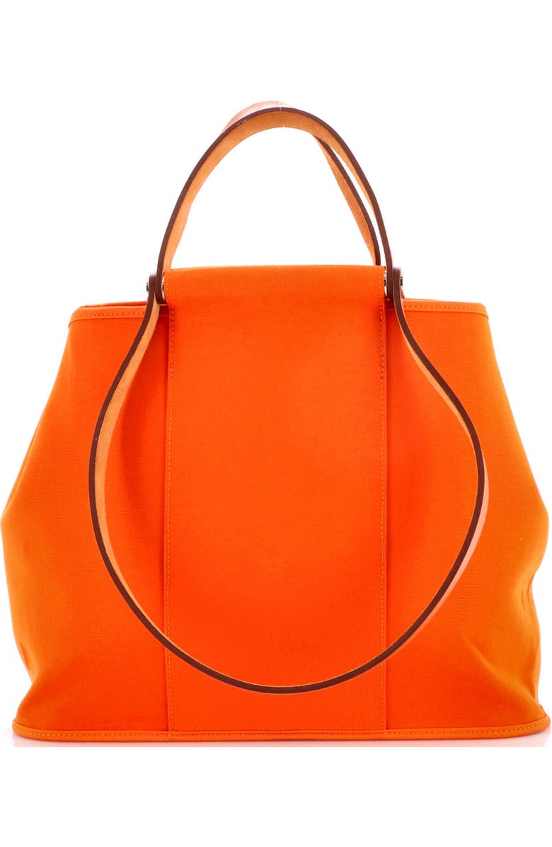 Pre-Owned Hermes Cabag Handbag Toile and Leather 32, Alternate, color,