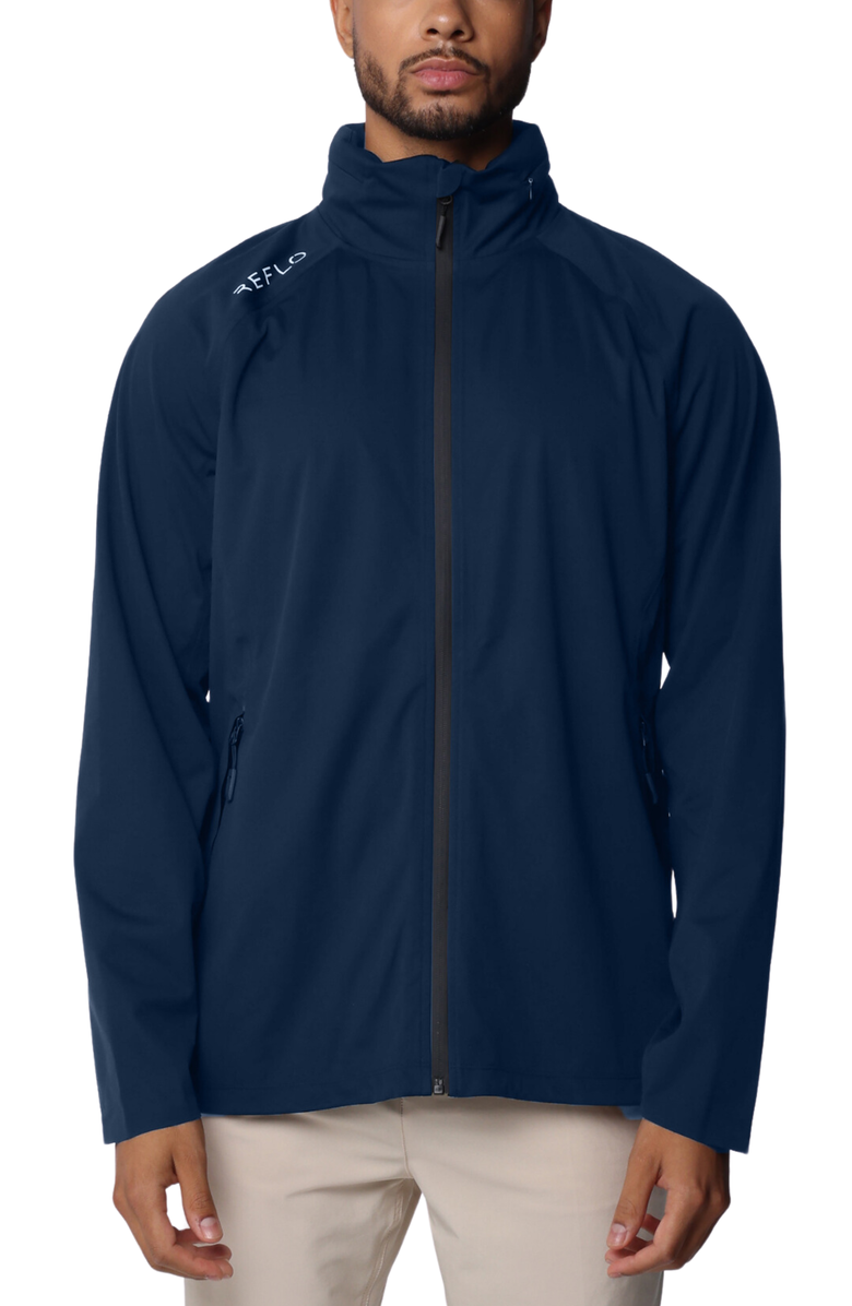 Reflo Evelix Waterproof Recyclable Jacket, Main, color, True Navy