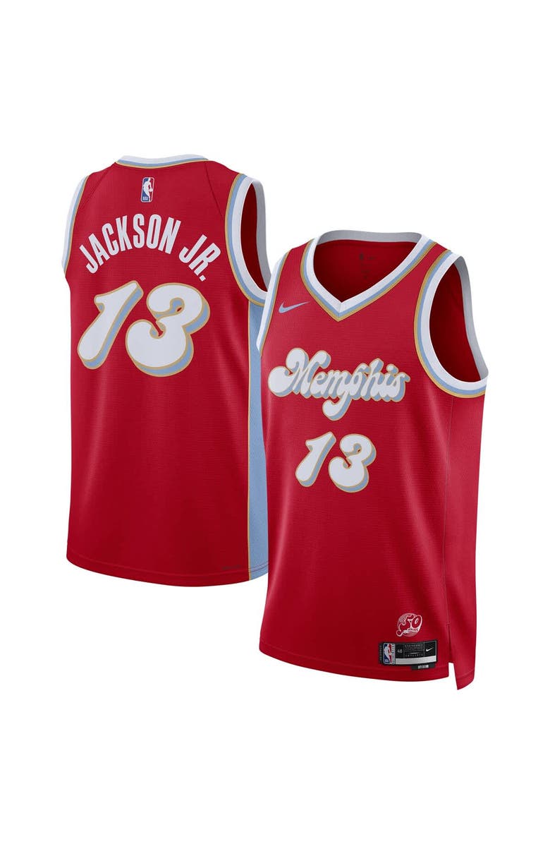 Nike Unisex Nike Jaren Jackson Jr. Red Memphis Grizzlies 2024/25 Swingman Player Jersey - City Edition, Main, color, 