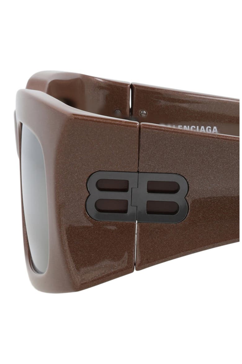 58mm Rectangular Sunglasses, Alternate, color, BROWN BROWN BRONZE