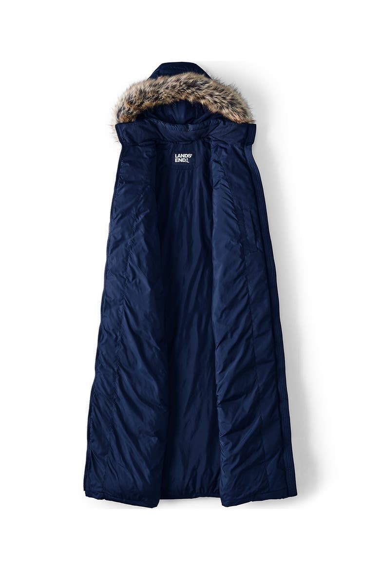Plus Size Max 600 Down Long Maxi Coat, Alternate, color, Deep Sea Navy