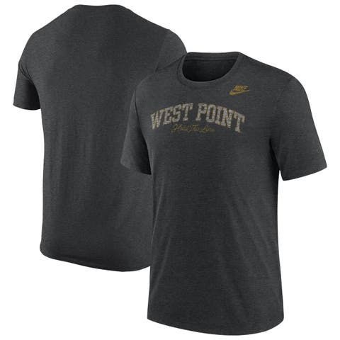 Men's Nike Heather Black Army Black Knights 2026 West Point Classic Collection Tri-Blend T-Shirt