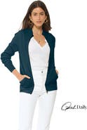 Monticelli Cashmere Pure Cashmere Double Slider Slider Zip Cardigan