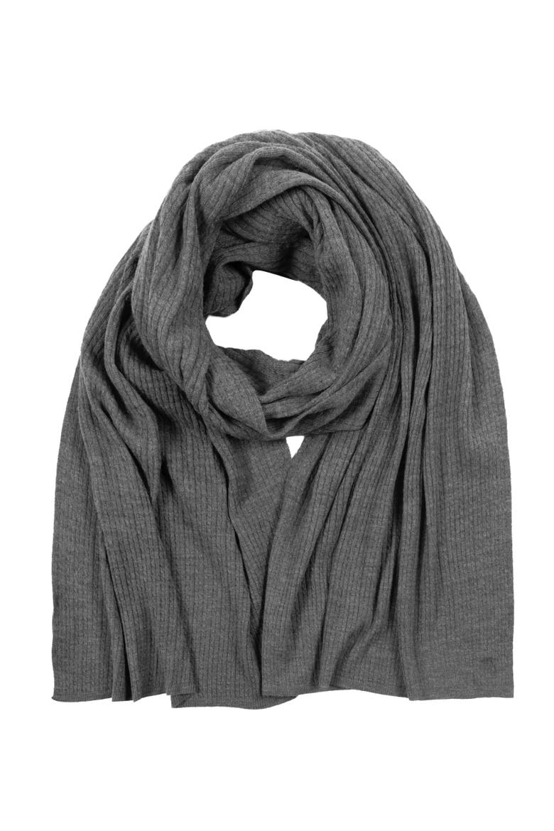 baby cable knit wrap, Main, color, medium flannel hthr