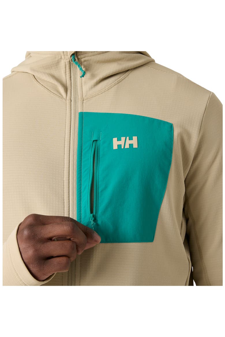 Versalite Fleece Hooded Jacket, Alternate, color, KHAKI / SAND