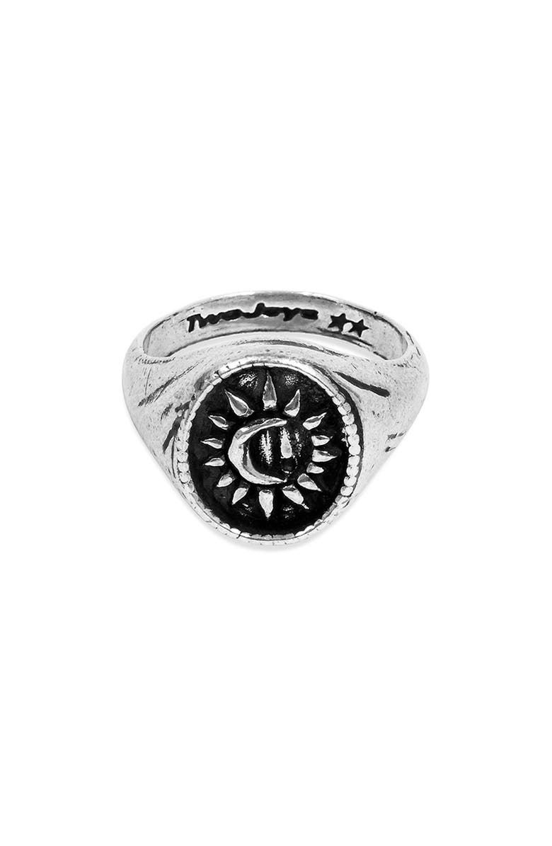 TWOJEYS Men's Midnight Ring, Alternate, color, Silver