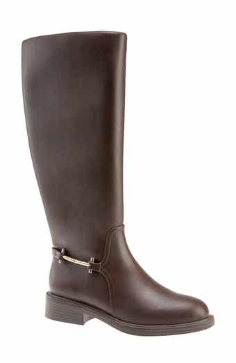 Lukas Faux Leather Knee High Boot