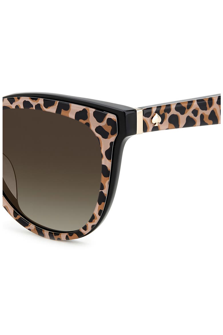 daeshas 56mm polarized cat eye sunglasses, Alternate, color, BEIGE/ BLACK
