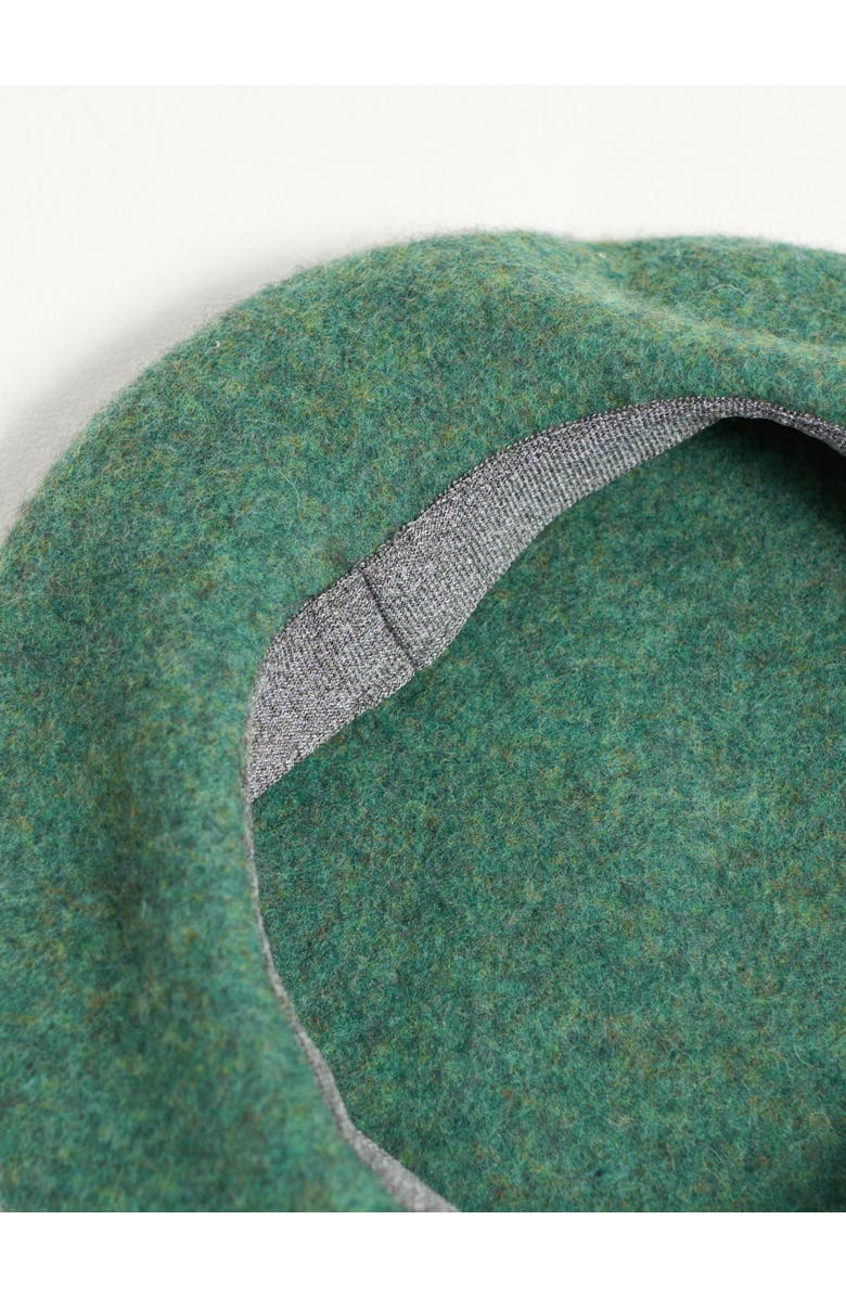 Lost Pattern "Bon Chic" Wool Beret, Alternate, color, Moss Green