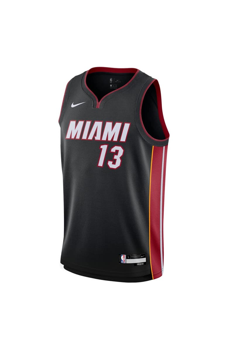 Nike Youth Nike Bam Adebayo Black Miami Heat Swingman Jersey - Icon Edition, Alternate, color, Black