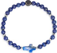 Caputo & Co. Lapis Lazuli Cross Bracelet