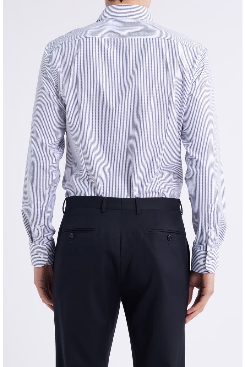 Hank Kent Slim Fit Performance Twill Dress Shirt, Alternate, color, DARK BLUE