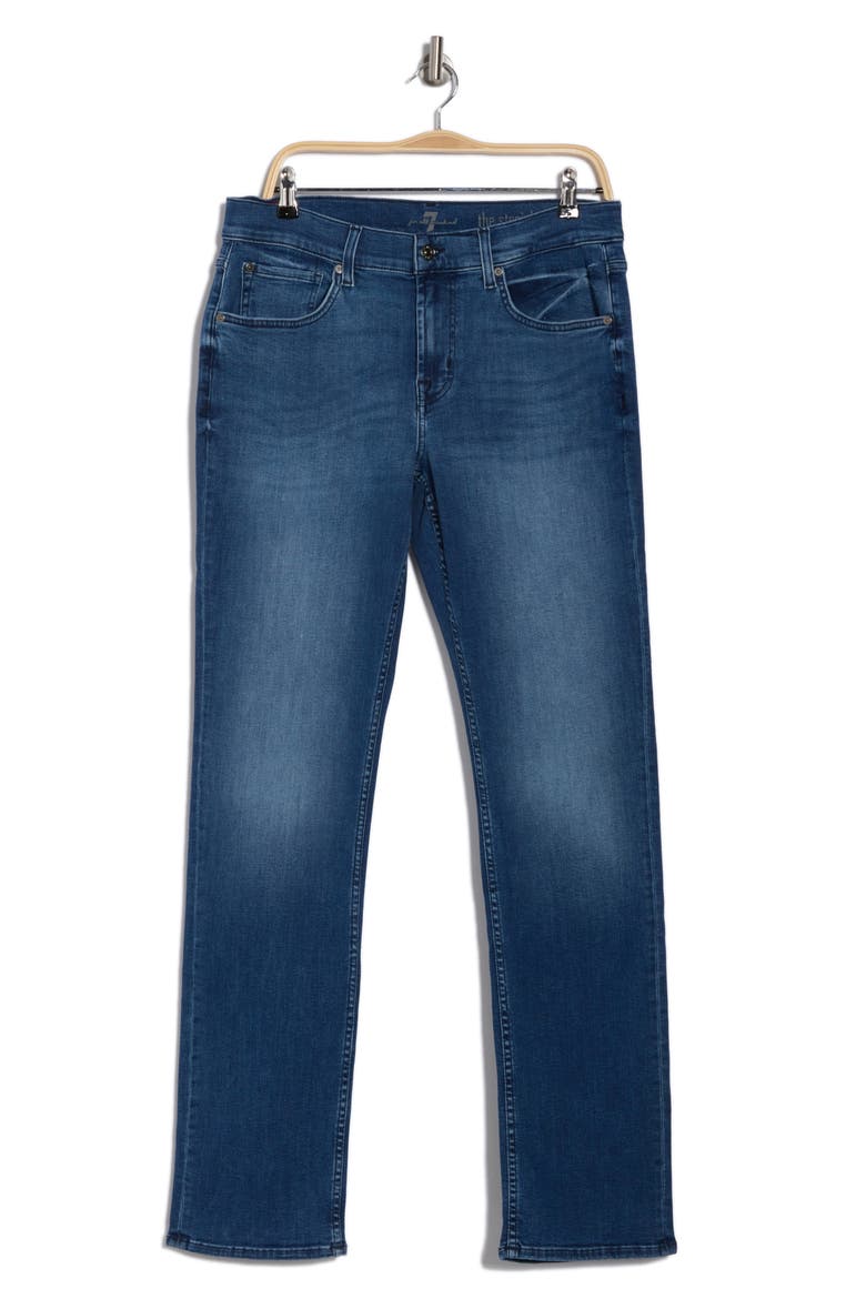 Squiggle Stretch Straight Leg Jeans, Alternate, color, BERNA