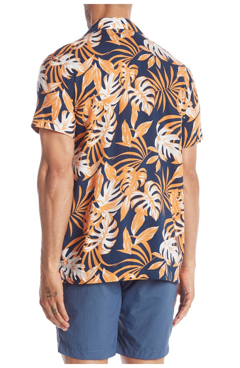 Onia Vacation Tropical Short Sleeve Regular Fit Hawaiian Shirt, Alternate, color, 