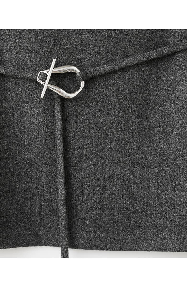 MANGO Belt Sleeveless Top, Alternate, color, Medium Heather Grey