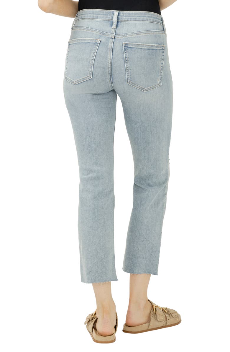 Silver Jeans Co. Most Wanted Ripped Mid Rise Ankle Straight Leg Jeans, Alternate, color, 