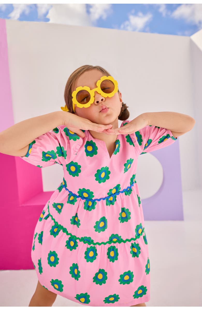BISBY Kids' Madaket Dress, Alternate, color, Poppy Floral Pink