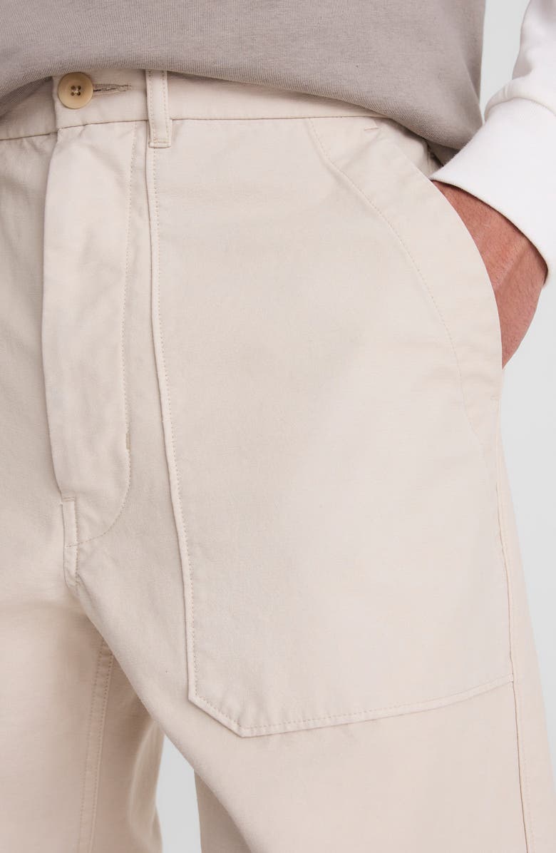 Madewell Reverse Sateen Fatigue Pants, Alternate, color, Stone