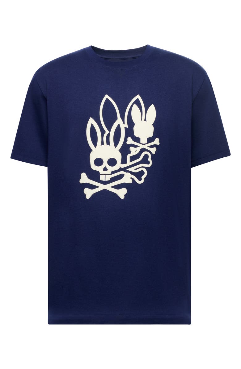 Psycho Bunny Aussie Appliqué Graphic T-Shirt, Alternate, color, Evening Blue