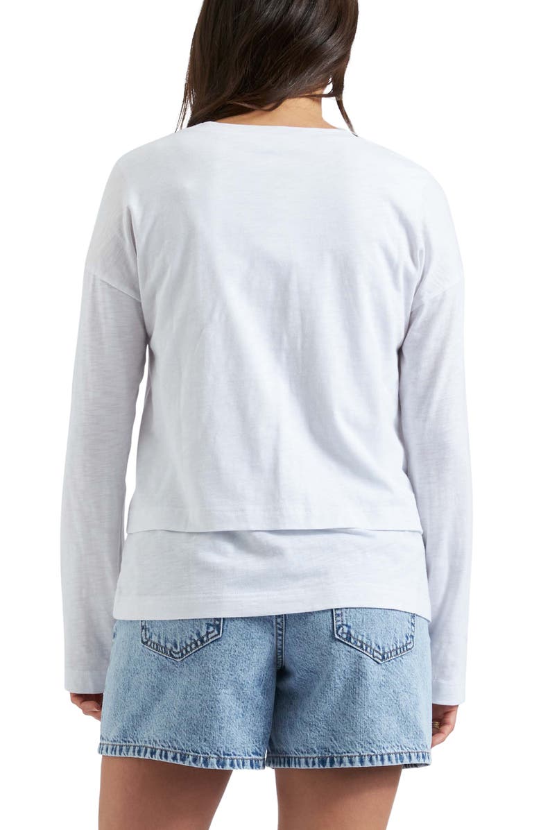 Ripe Maternity Claud Long Sleeve Nursing Top, Alternate, color, White