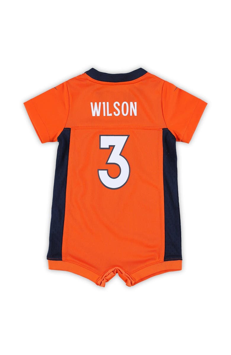 Nike Newborn & Infant Nike Russell Wilson Orange Denver Broncos Game Romper Jersey, Alternate, color, 