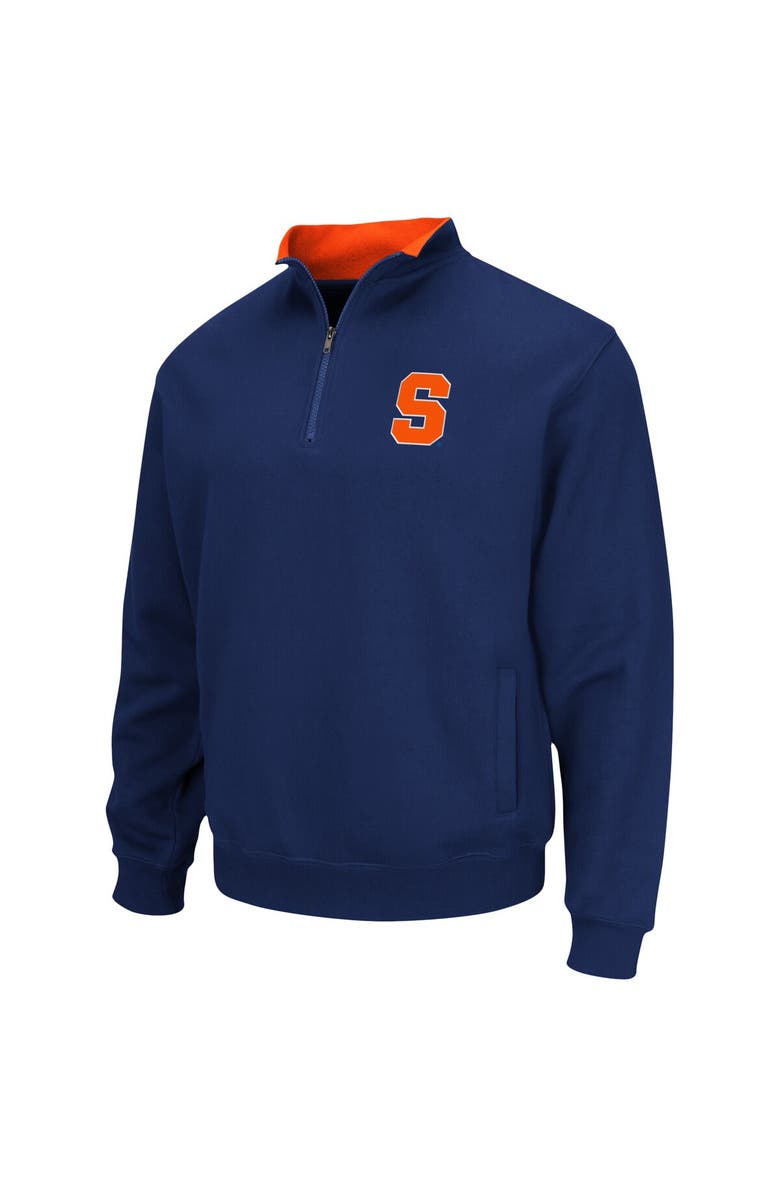 COLOSSEUM Men's Colosseum Navy Syracuse Orange Tortugas Team Logo Quarter-Zip Jacket, Alternate, color, Navy