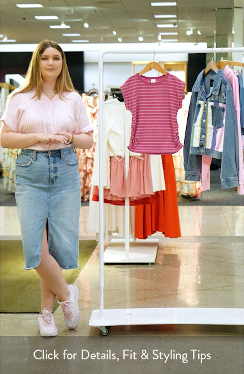 Kids' Ruched Side T-Shirt, sales video thumbnail