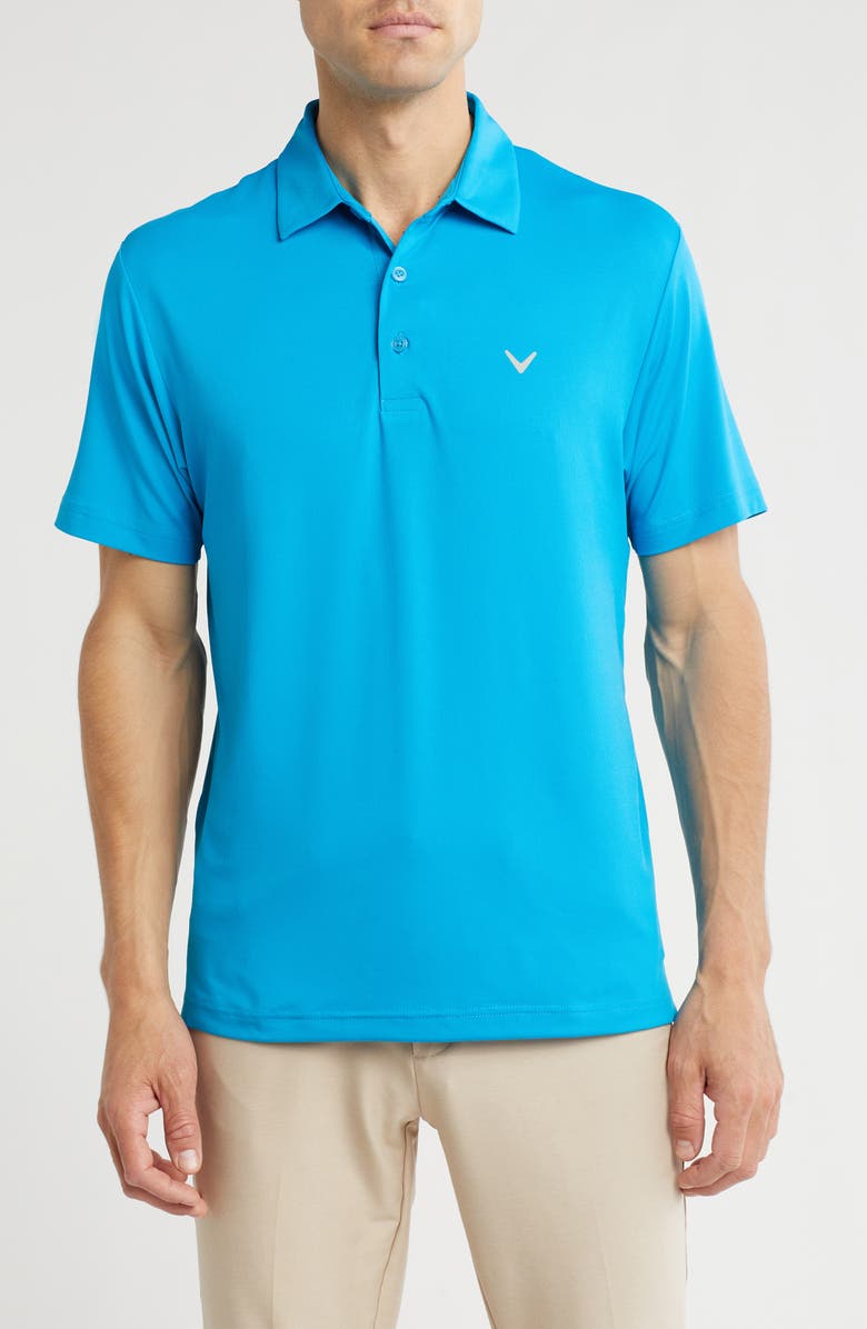 Callaway Micro Hex Golf Polo, Main, color, Methyl Blue
