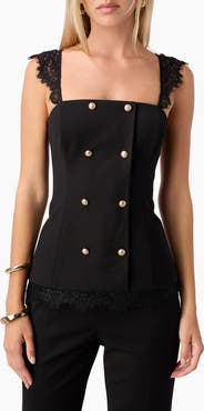 CAMI NYC Deanna Faux Double Breasted Top