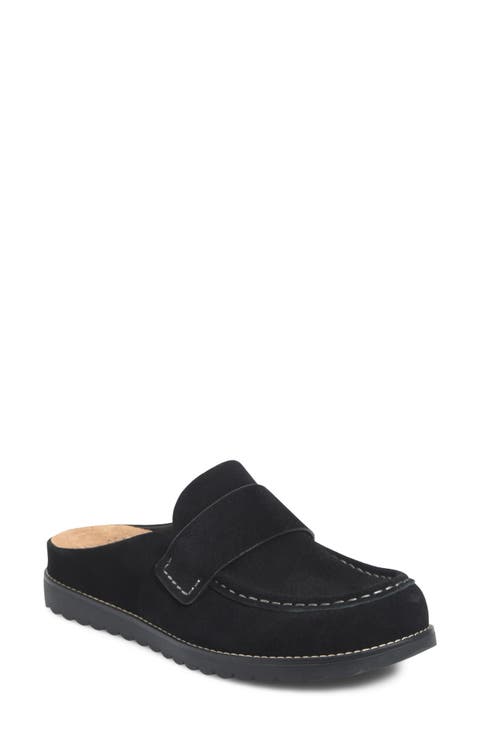 Alicia Leather Flat Mule