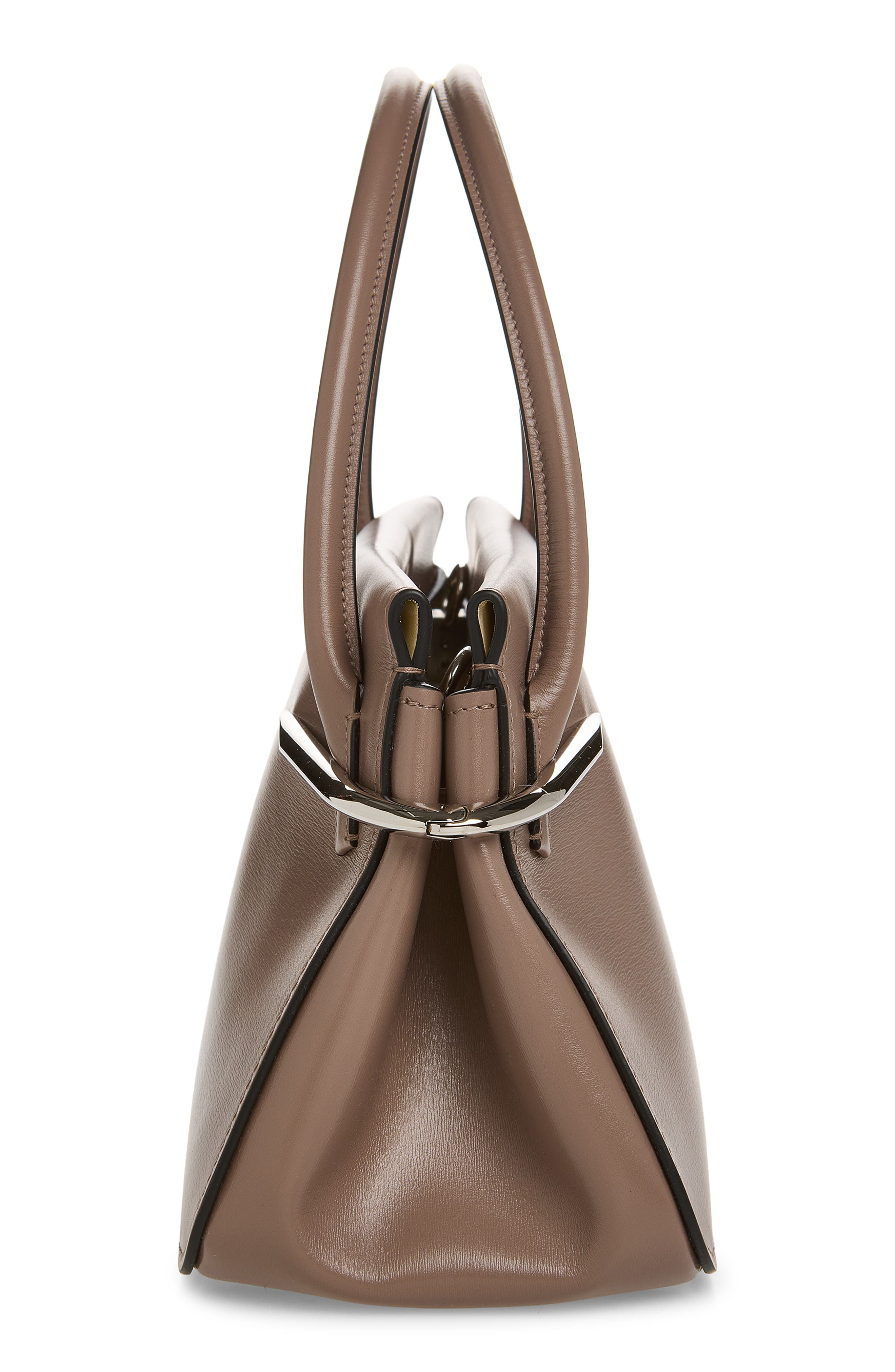 Givenchy Medium Pinch Leather Top Handle Bag, Alternate, color, 281-Taupe