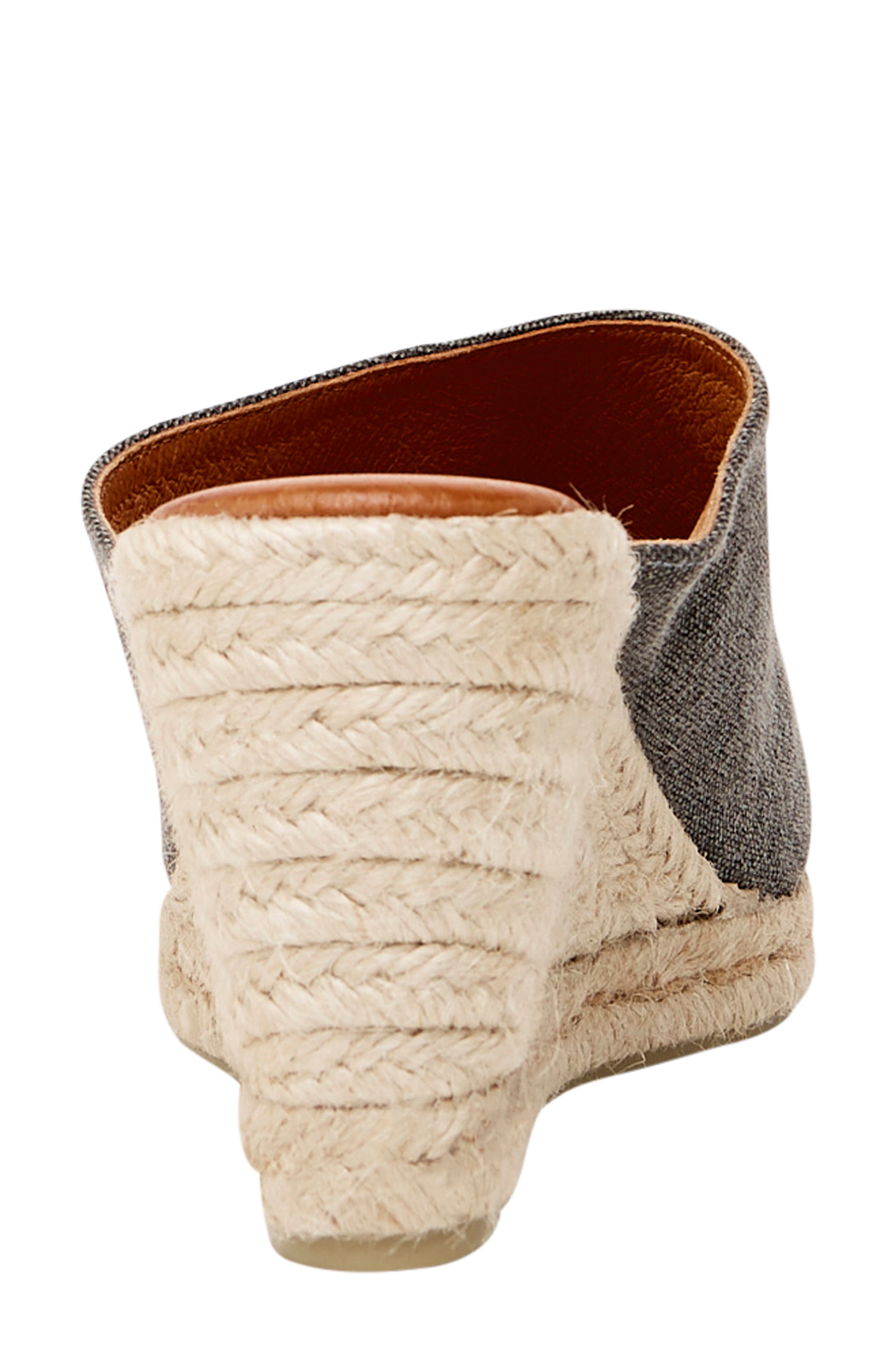 Rosette Mule, Alternate, color, NAVY FABRIC