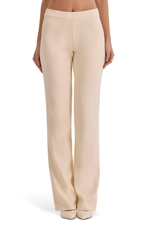 Chiara Straight Leg Crepe Trousers