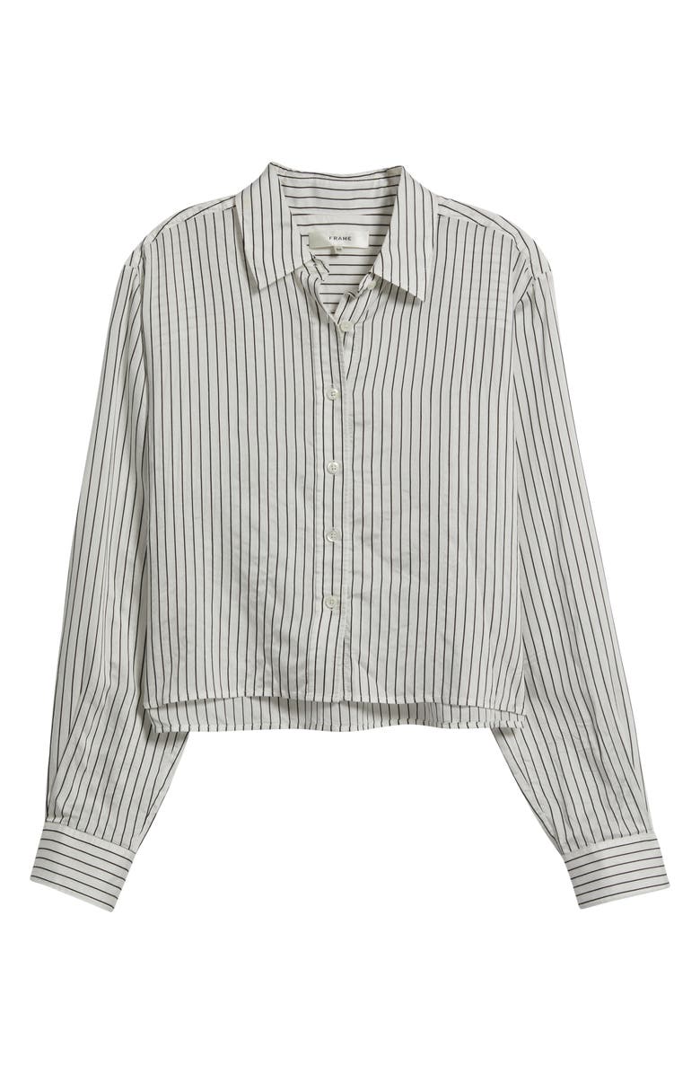 FRAME The Charles Button-Up Shirt, Alternate, color, Cream/ Navy