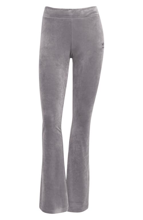Adidas Originals Adidas Essential Velour Flare Leggings In Brown