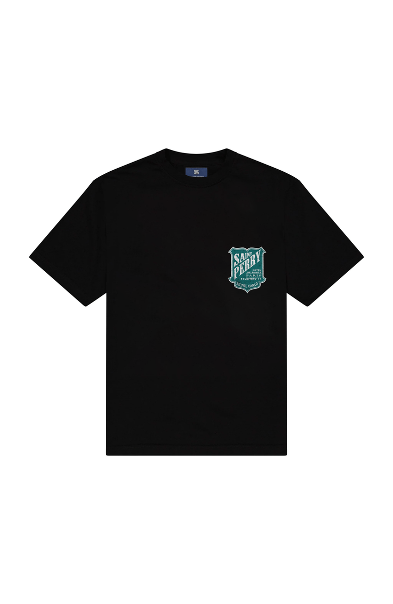 SAINT PERRY Hotel De Saints Tees, Alternate, color, Black