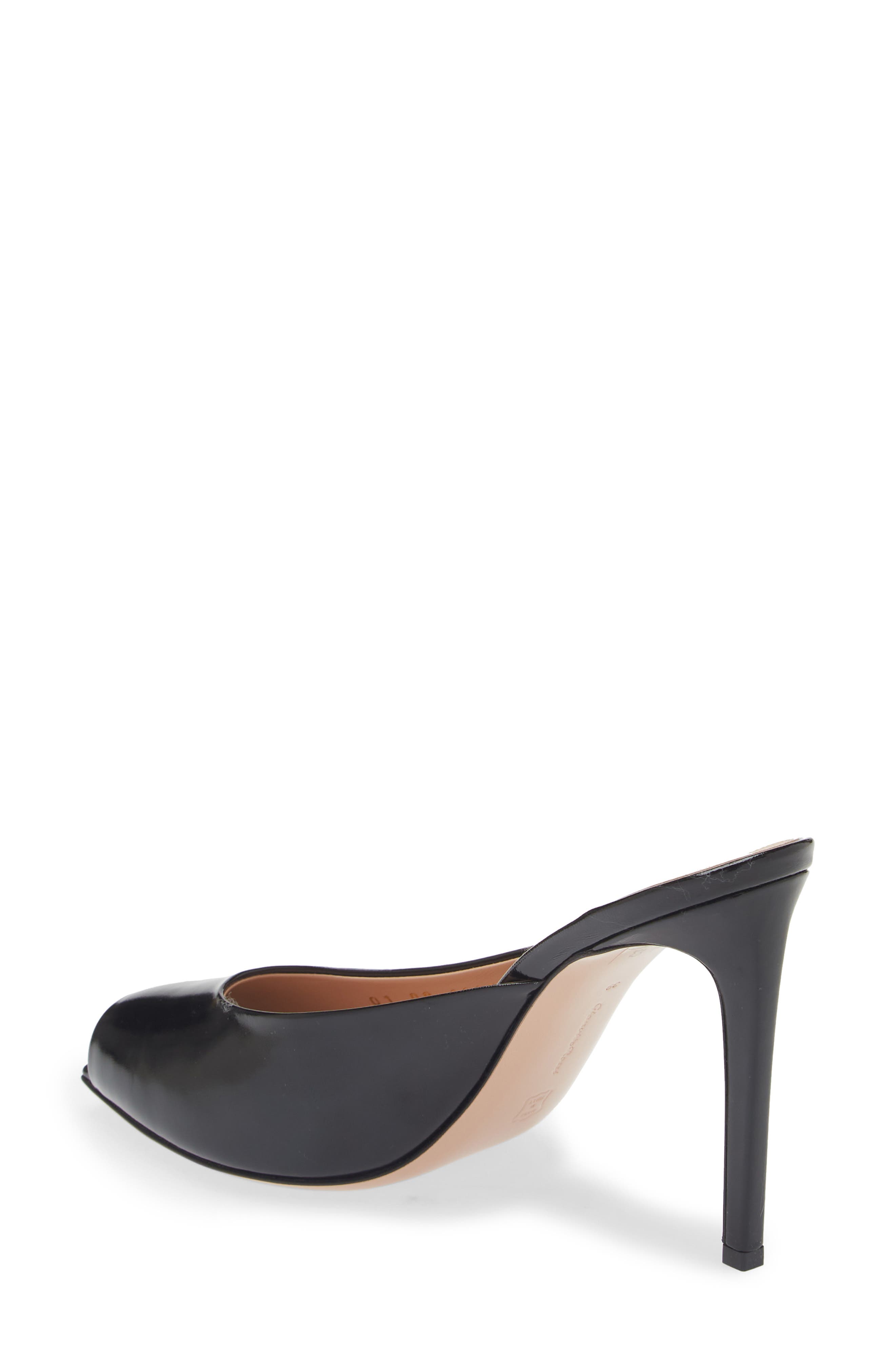 Gianvito Rossi Peep Toe Slide Sandal, Alternate, color, 