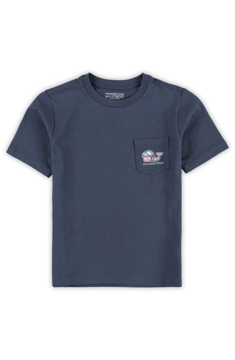 vineyard vines Preschool Vineyard Vines  Navy 151st Kentucky Derby Jockey Whale T-Shirt, Alternate, color, 