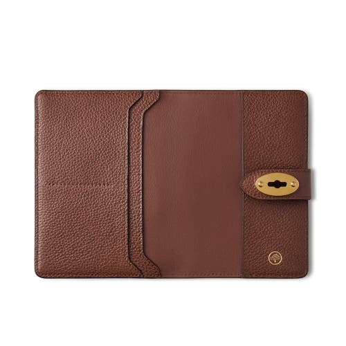 Mulberry Leather Darley Passport Holder In Blue
