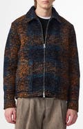 NN07 Gael 8267 Wool Blend Jacquard Shirt Jacket