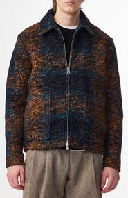 NN07 Gael 8267 Wool Blend Jacquard Shirt Jacket