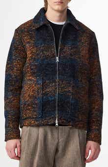 NN07 Gael 8267 Wool Blend Jacquard Shirt Jacket